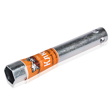 Ключ свечной трубчатый 21мм, 160мм, резиновый фиксатор