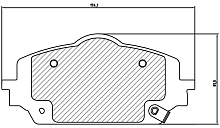 Колодки тормозные дисковые передние (керамические) для автомобилей Zeekr X (23-) 174x82мм [серия PRO]