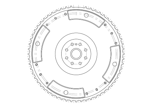 Маховик для автомобилей КамАЗ Компас 5 (23-) 2.2d (дв. 580, HFC4DB)