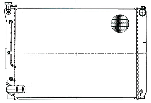Радиатор охлаждения для автомобилей RX 300 (02-) 3.0i