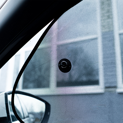 Шторки солнцезащитные 65*38см на боковые стекла, компл. 2 шт., черные