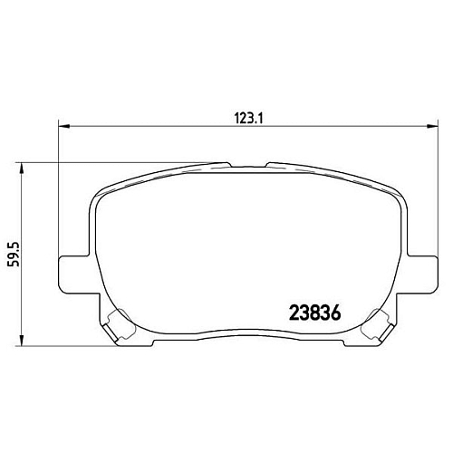 Колодки тормозные дисковые передние для автомобилей Toyota Avensis Verso (01-)