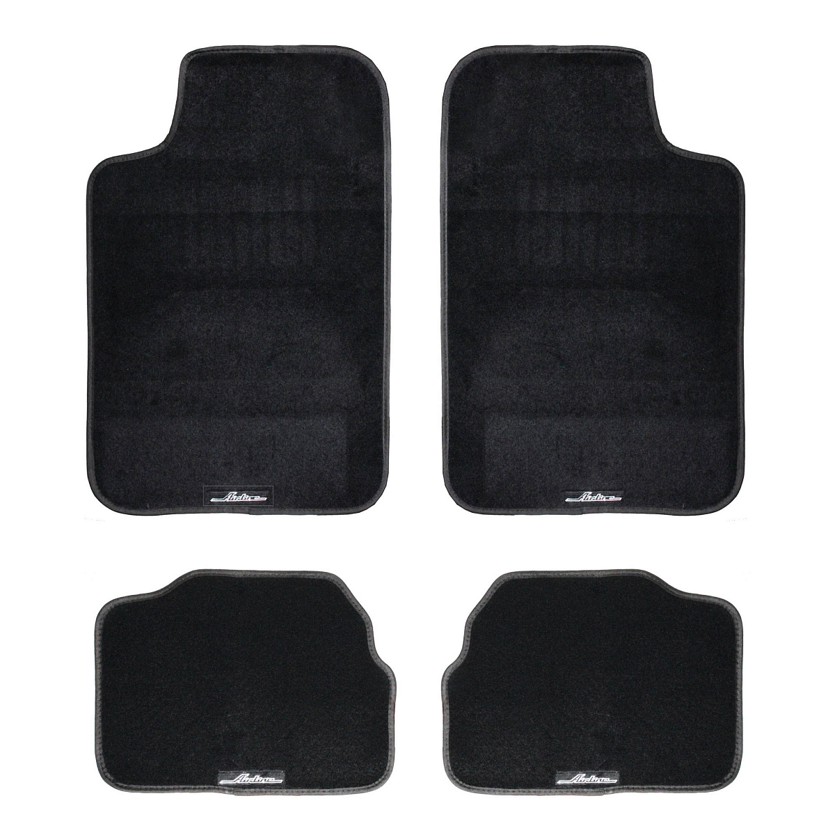 Ковры ковролиновые в салон автомобиля универсальные, цвет черн., компл. 4 шт.