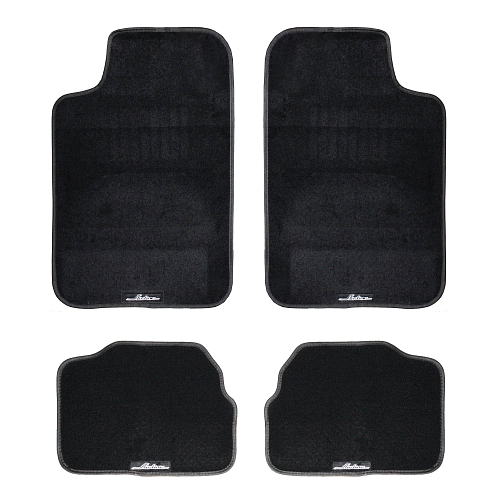 Ковры ковролиновые в салон автомобиля универсальные, цвет черн., компл. 4 шт.