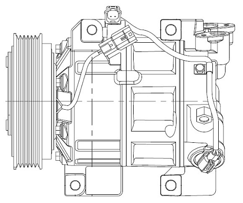 Компрессор кондиционера для автомобилей X-Trail (T31) (07-) 2.5i