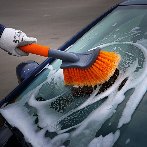 Щетка для мытья с мягкой распушенной щетиной большая (40 см)