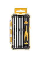 Инструмент для точных работ, набор 7пр. (рукоятка + биты PH, SL, TORX), пласт. кейс МП-серия
