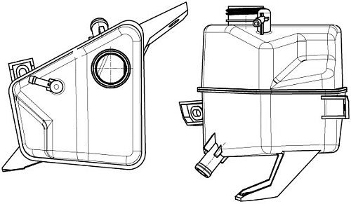 Бачок расширительный охлаждающей жидкости для а/м Лада 2190 Гранта/1117-19 Калина