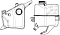 Бачок расширительный охлаждающей жидкости для а/м Лада 2190 Гранта/1117-19 Калина