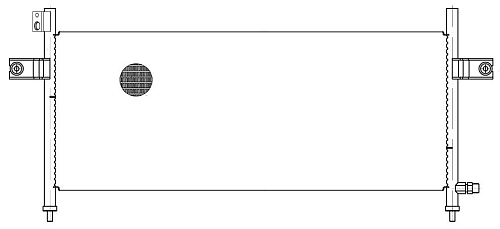 Радиатор кондиционера для автомобилей NP300 (08-)/Pick Up (98-) 2.5D
