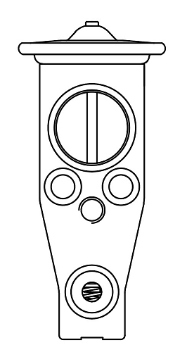 Клапан расширительный кондиционера (ТРВ) для автомобилей Corolla (07-)/RAV4 (06-)