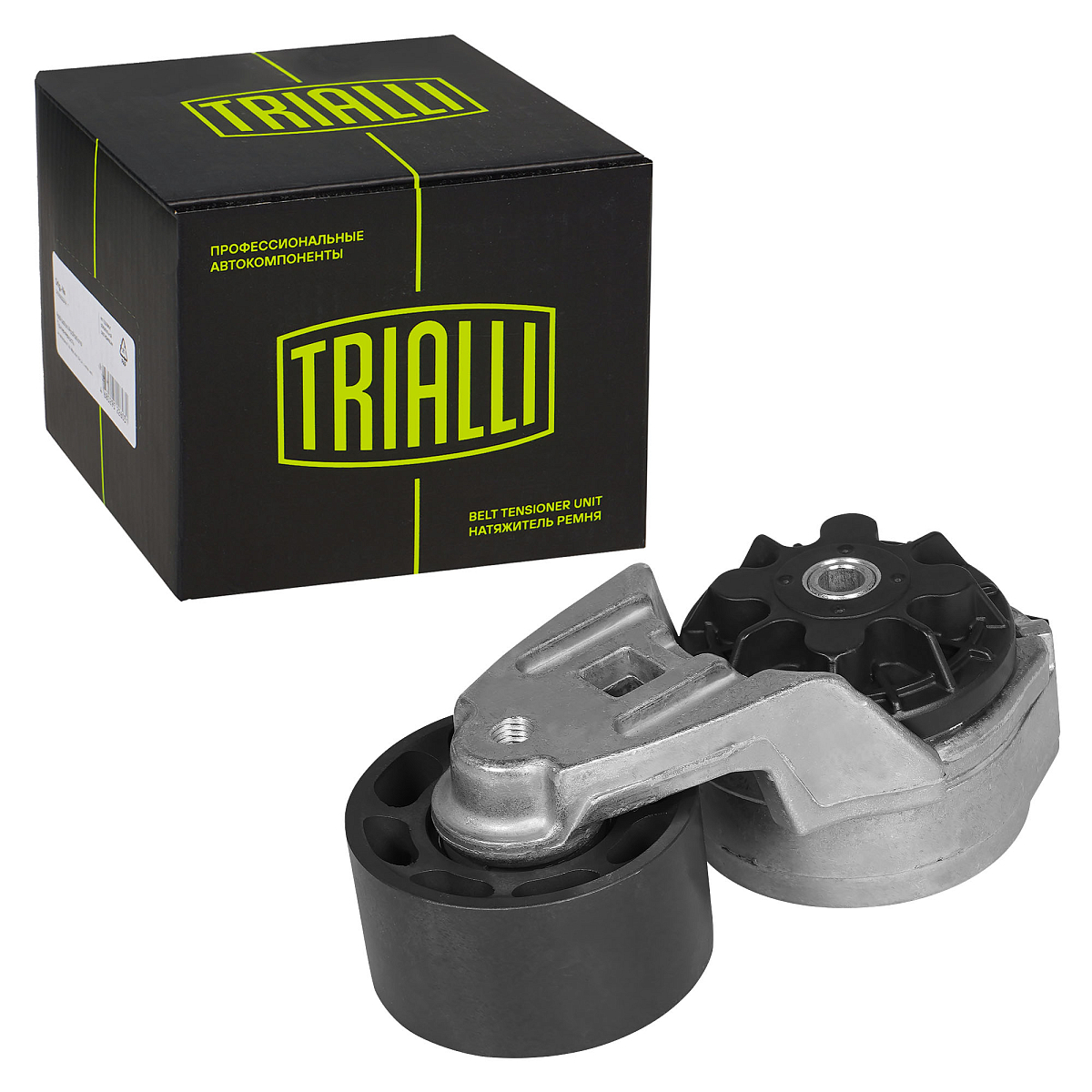 Ролик приводного ремня для автомобилей КАМАЗ (двигатели КАМАЗ Евро-5/Cummins 4BT/6BT) (аналог Dayco 26816-01) (с натяжным механизмом) (ширина 40мм)