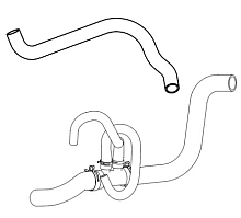 Патрубки охл. для а/м Лада Vesta (19-)/XRay (16-) 1.6i [H4M] (EPDM, кмпл., 5 шт.)