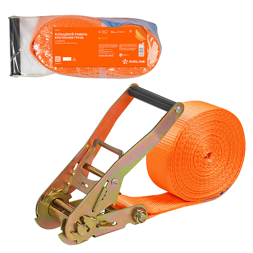 Ремень крепления груза с храповиком, кольцевой 5 т, 8 м