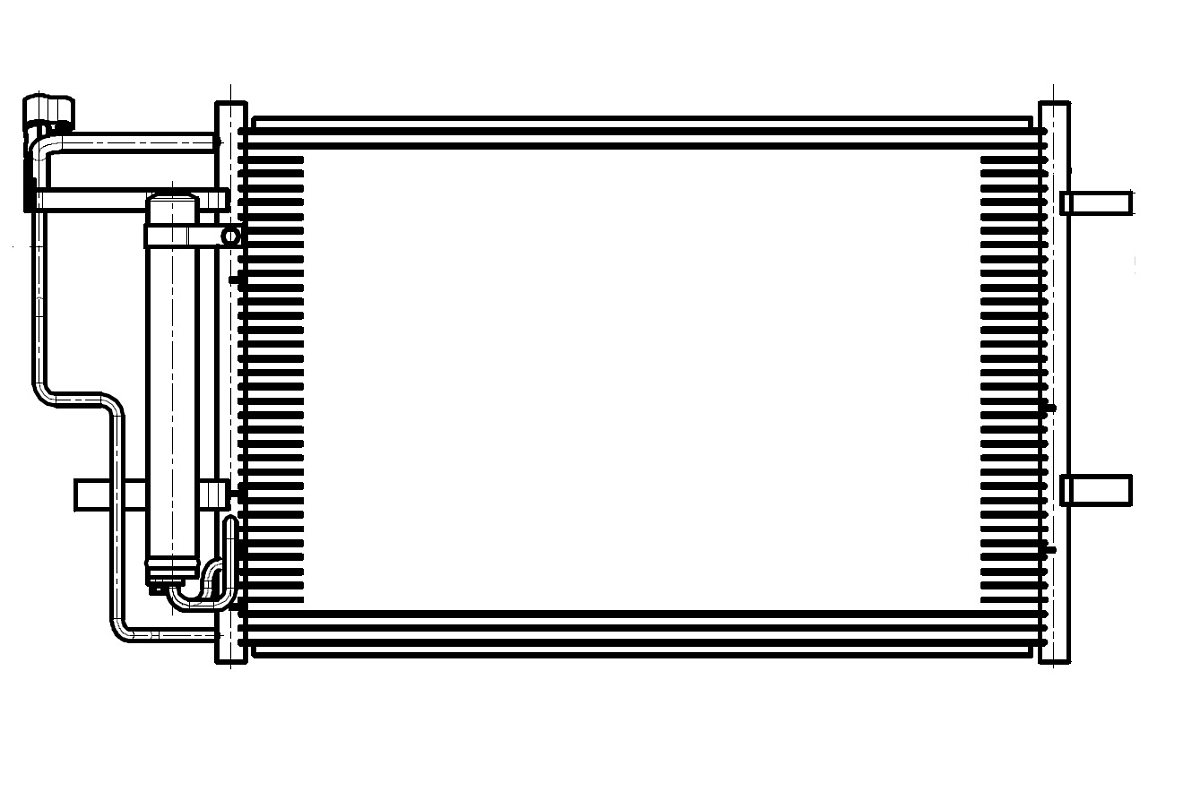 Радиатор кондиционера для автомобилей 3 (BL) (09-)