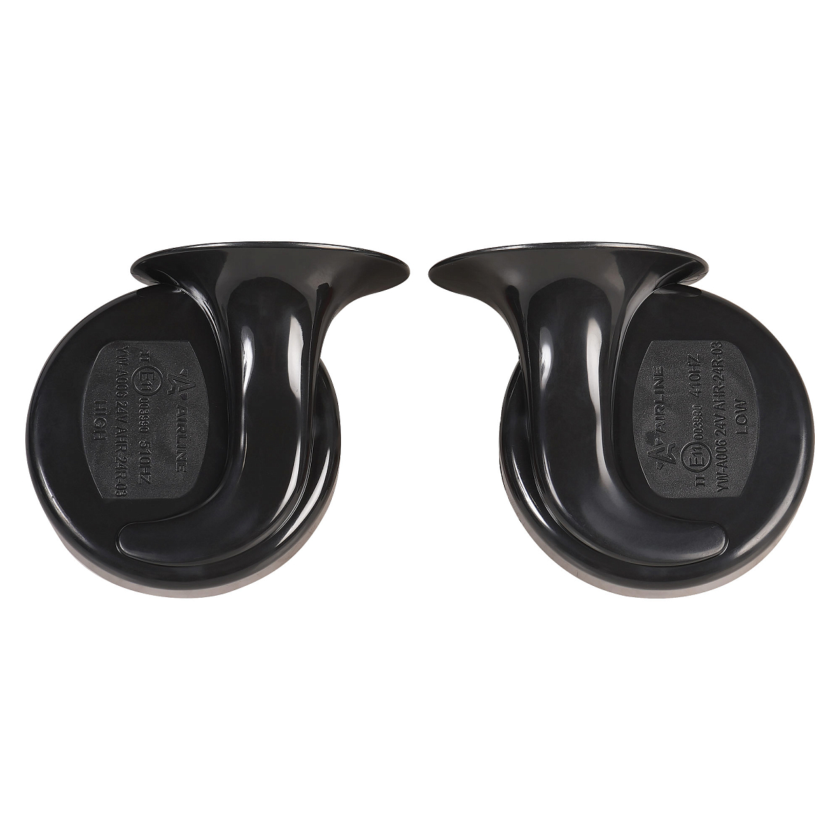 Сигнал звуковой рупорный 90мм 410/510Гц 118дБ 24В LOW/HIGH, кмпл. 2 шт.