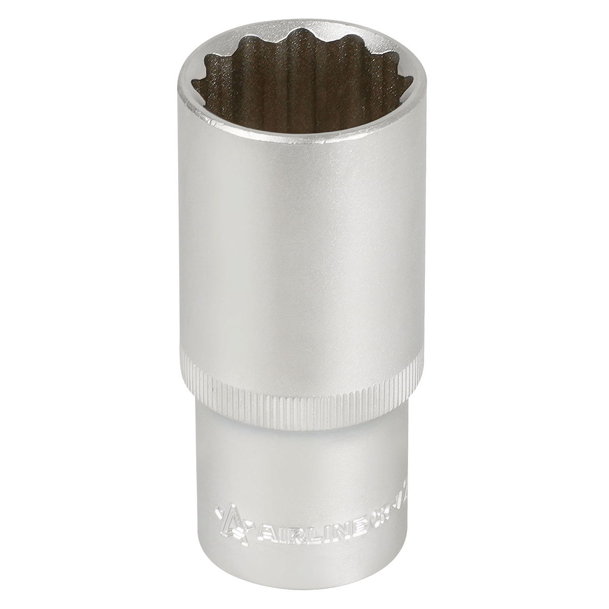 Головка торцевая 1/2"DR двенадцатигранная 27мм, L=78мм пласт.подвес