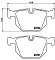 Колодки тормозные дисковые задние для автомобилей BMW 5 (E60) (03-)/6 (E63) (03-) (в комплекте с датчиком)
