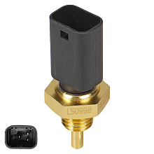 Датчик температуры для автомобилей Renault Logan (04-)/Duster (10-)/Лада Largus (12-)/Nissan Almera (G11) (12-) 3 контакта в 2 ряда