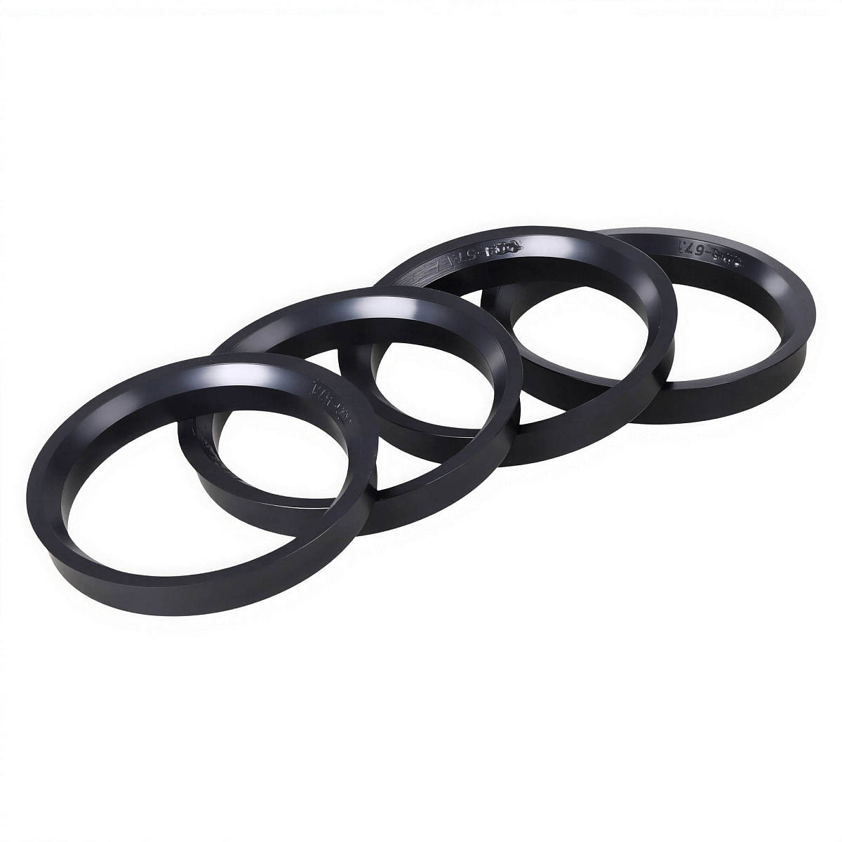 Кольцо центровочное для литого диска 66.6-57.1мм, комплект 4 шт., пластик