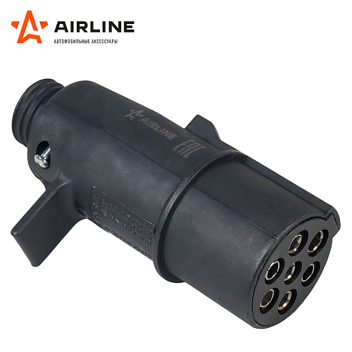 Вилка прицепа/тягача 24В тип-N 7 контактов пластик (пружина)