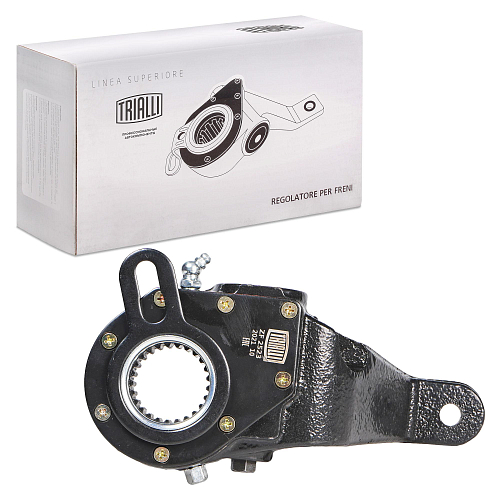 Рычаг тормоза регулировочный автоматический (трещотка) для автомобилей МАЗ средний правый / задний левый (эвольвентный, узкий шлиц)