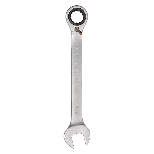 Ключ комбинированный трещоточный с переключателем 24мм PRO, пласт.подвес