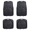 Ковры в салон с выс. бортиком, ПВХ, универсальные, черные, компл. 4 шт.