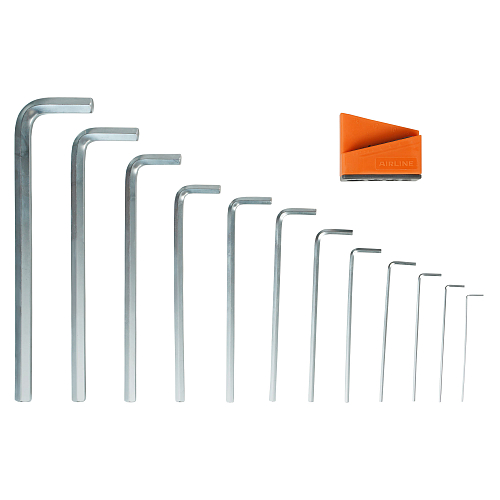 Набор ключей шестигранных удлинённых 12пр. (1.5-14мм) пласт.подвес