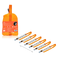 Цепи (браслеты) противоскольжения для лег.авто (колёса 165-205 мм), к-т 6 шт.