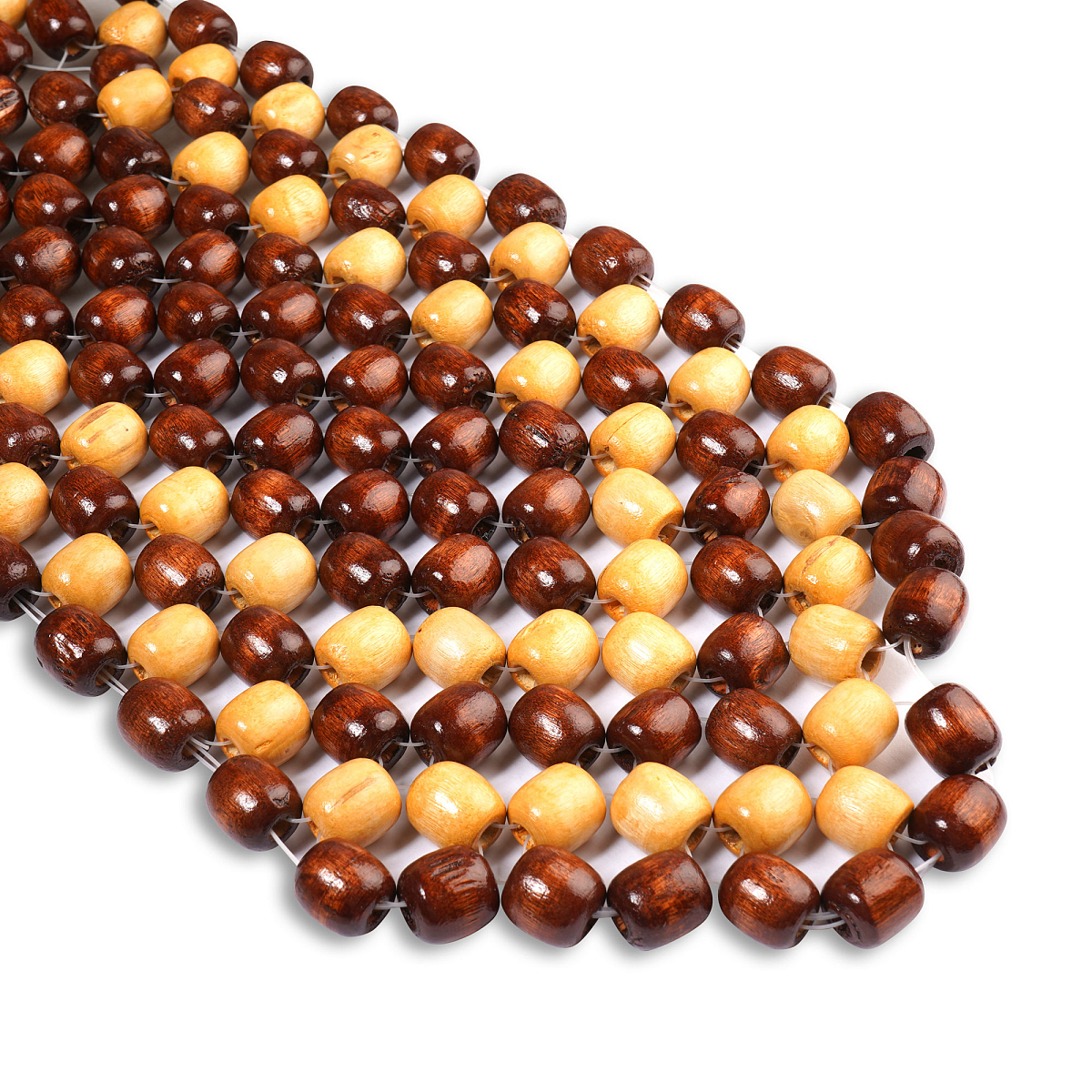 Накидка деревянная на перед. сиденье, массажная, цвет желт./коричн.