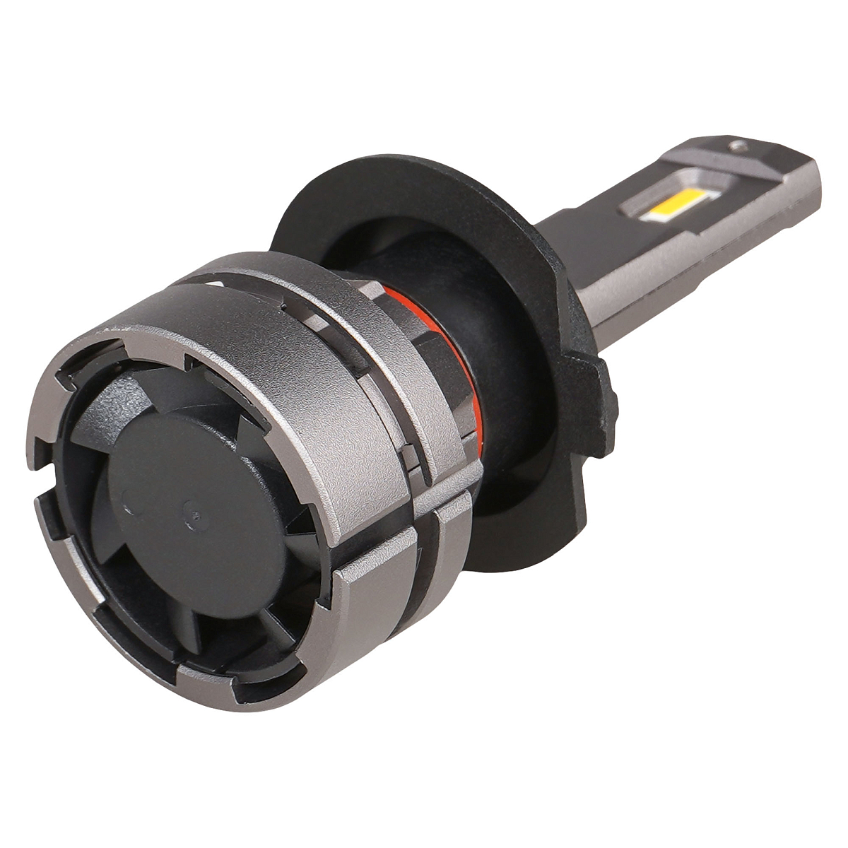 Лампа светодиодная H7 PLUS, 28Вт, 5000Лм (2500Лм x 2), 3000К (Желтый), 12/24В, комплект 2 шт.