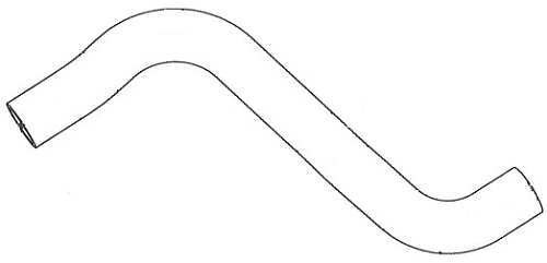Патрубок охл. для а/м Chevrolet Cruze (09-) 1.8i верх. (EPDM, 1 шт.)