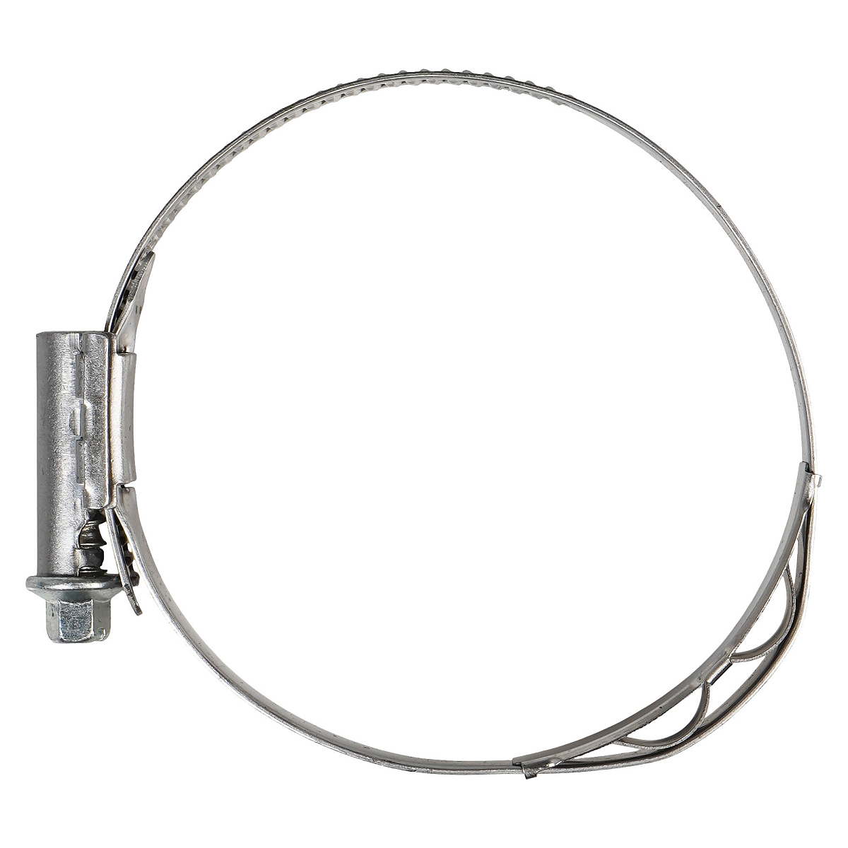 Хомут червячный 60-80/12мм с пружинной вставкой, W2 (нерж.)