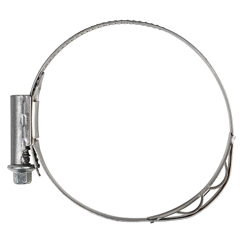 Хомут червячный 60-80/12мм с пружинной вставкой, W2 (нерж.)