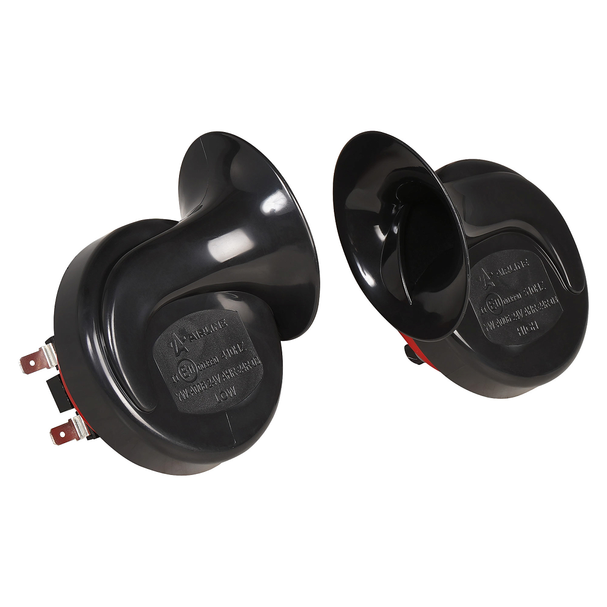 Сигнал звуковой рупорный 90мм 410/510Гц 118дБ 24В LOW/HIGH, кмпл. 2 шт.