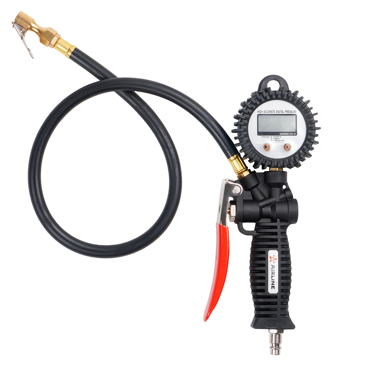 Пистолет для накачки шин 12 АТМ INDUSTRY с цифровым манометром