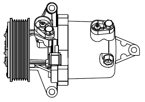 Компрессор кондиционера для автомобилей Juke (10-) 1.6i