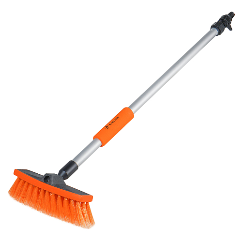 Швабра с насадкой для шланга, щеткой 20см и ручкой 75см