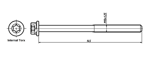 Болты ГБЦ для а/м Mazda CX-5 (11-)/Ford Focus II (05-) 1.8i-2.5i [PE-VPS; QQDB] (10 шт.)