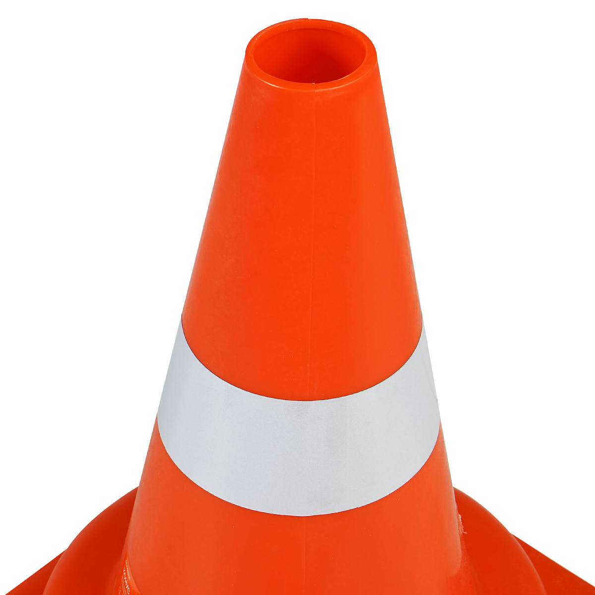Конус дорожный 320мм, 1 световозвр.полоса, мягкий, оранжевый