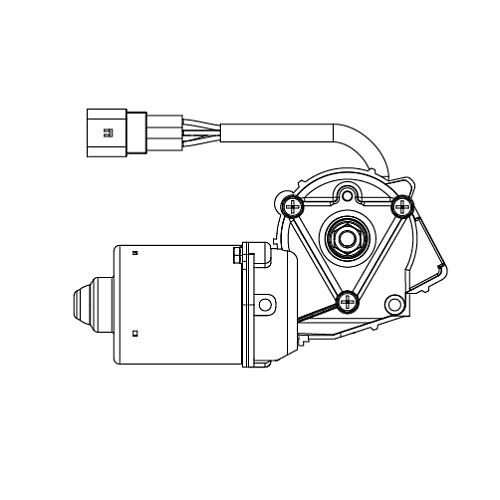 Моторедуктор стеклоочистителя для автомобилей Hyundai Starex H-1 (07-) (перед.)