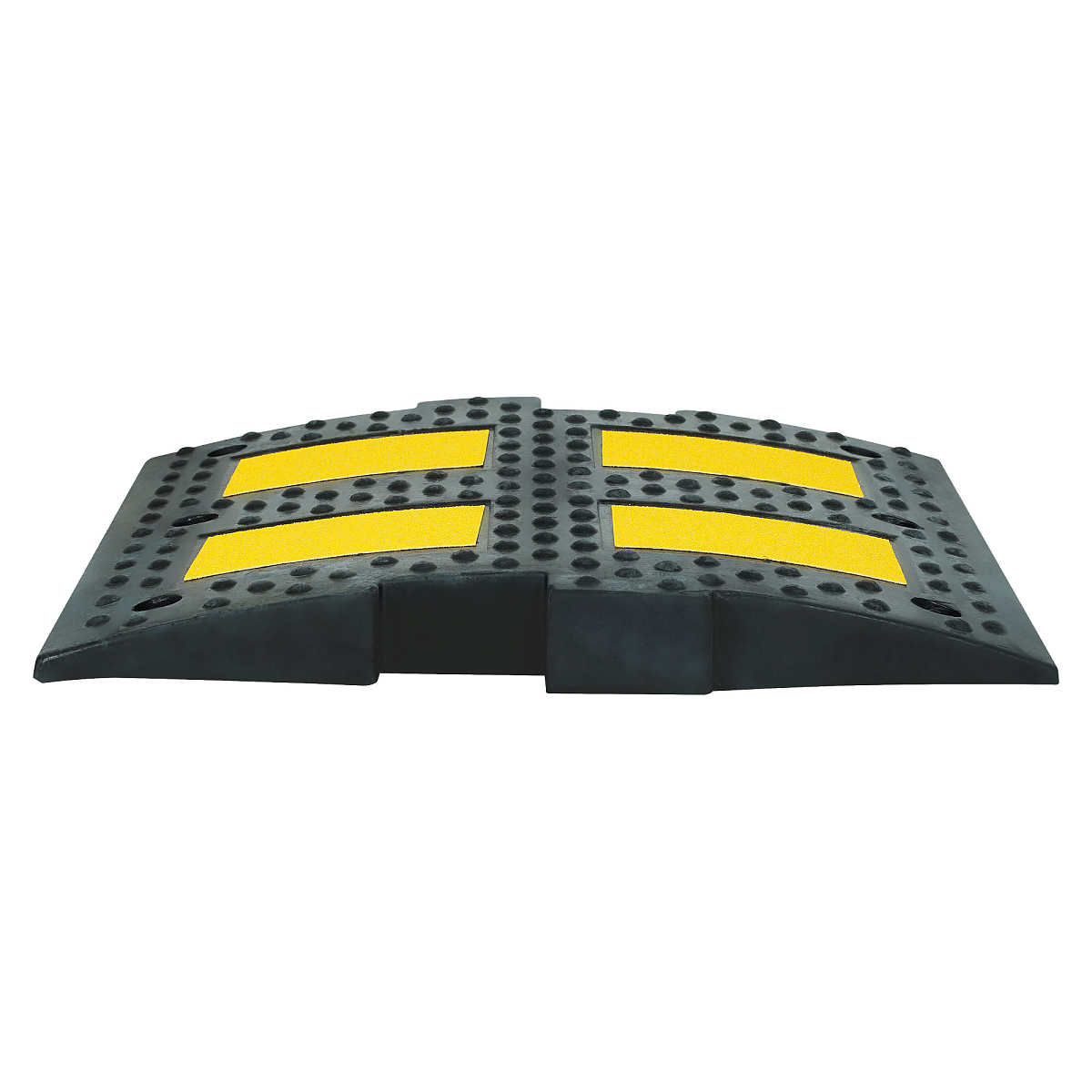 Лежачий полицейский ИДН 500мм(1), средний элемент, со световозвр., резина, черный