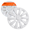 Колпаки колесные 13" "Торнадо", белый, карбон, компл. 2 шт.