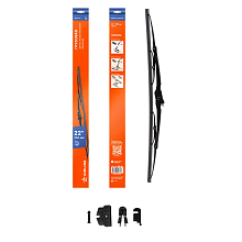 Щетка стеклоочистителя 550 мм (22") каркасная грузовая 3 адаптера в комплекте