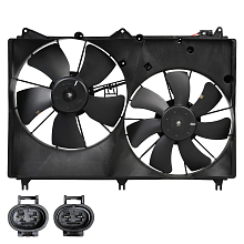 Электровентилятор охлаждения для автомобилей Suzuki Grand Vitara (05-) (2 вент.) (с кожухом)