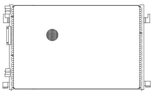 Радиатор кондиционера для автомобилей Vectra C (02-) 1.6i/1.8i/2.2i/3.2i