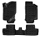 Ковры для Лада Kalina (04-), 4 шт., выс. борт, 3D с подпятником, ТЭП, черн.