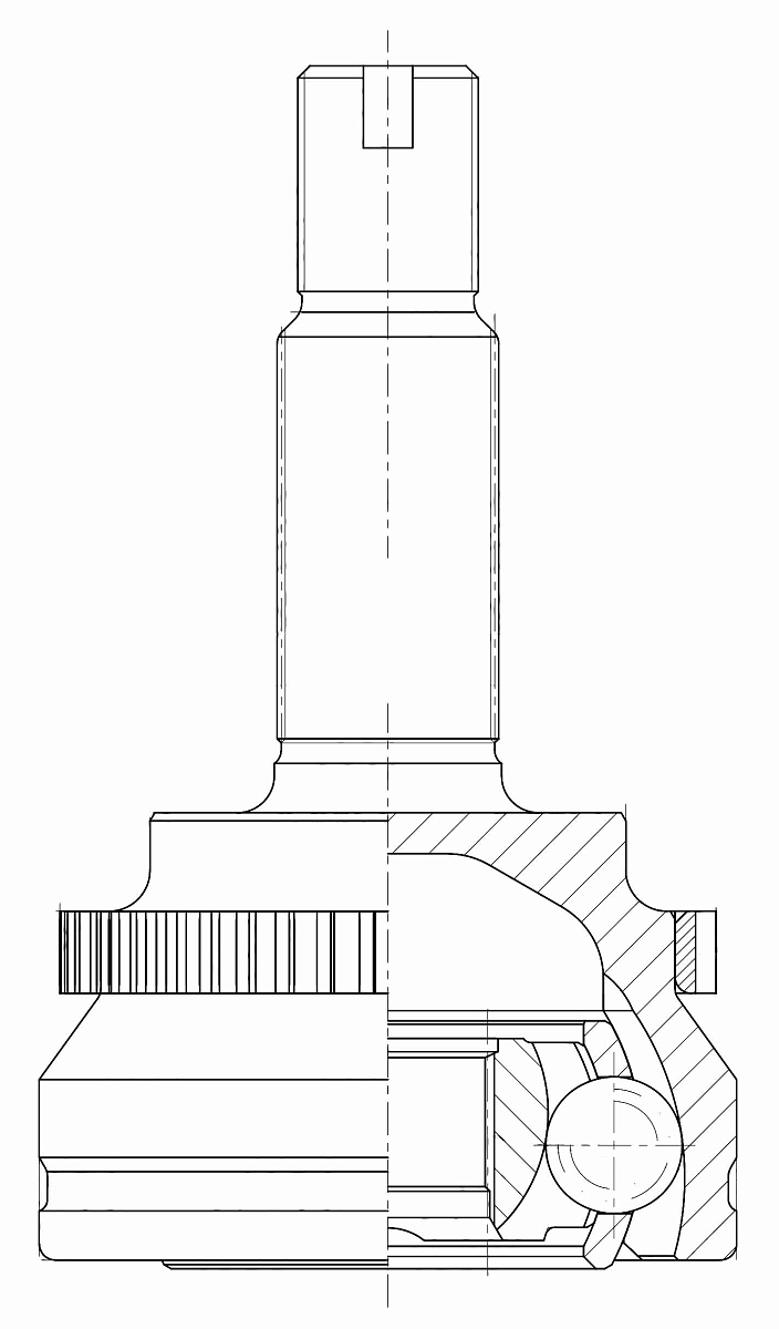 ШРУС наружный для автомобилей Geely Emgrand 7 (17-) 1.5i MT/1.8i CVT
