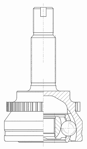 ШРУС наружный для автомобилей Geely Emgrand 7 (17-) 1.5i MT/1.8i CVT